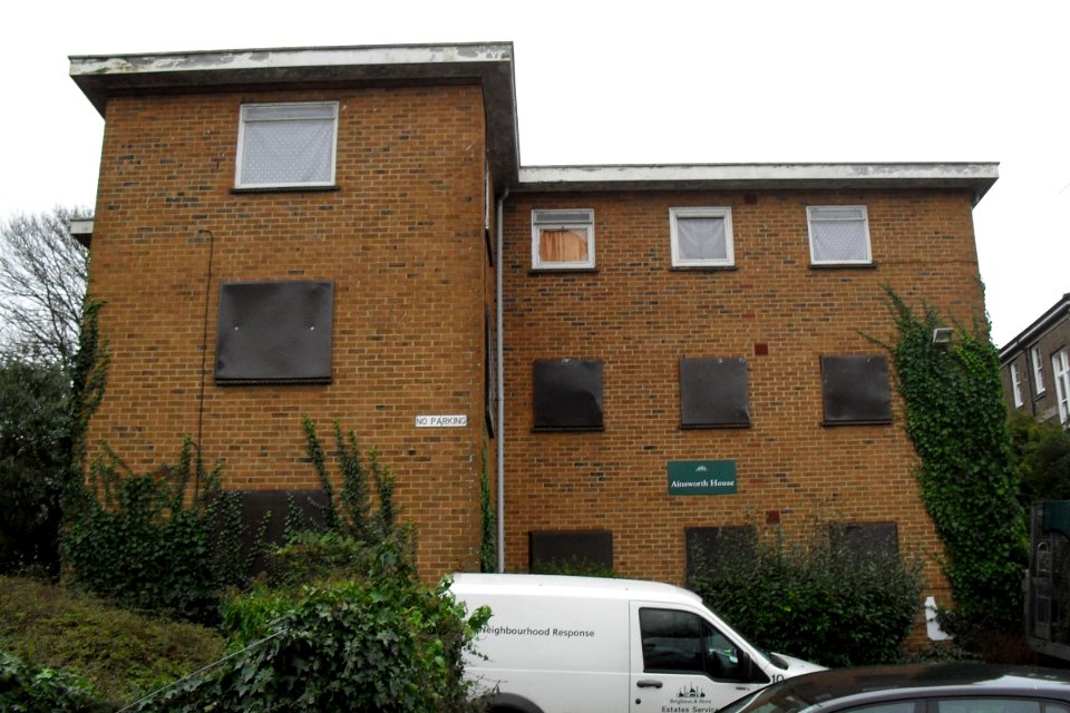 Ainsworth House, Wellington Road, Brighton (Derelict) (January 2011)