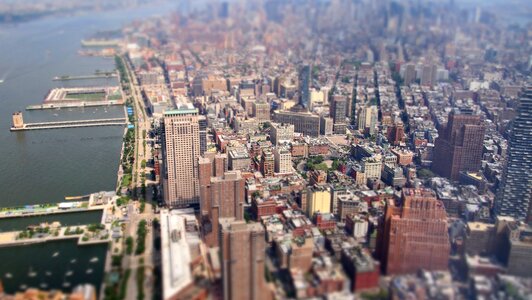 Skyscraper metropolis manhattan