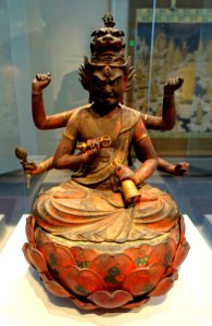 Aizen Myoo, Japan, Kamakura period, 1293 AD, wood, color, gold - Freer Gallery of Art - DSC04806