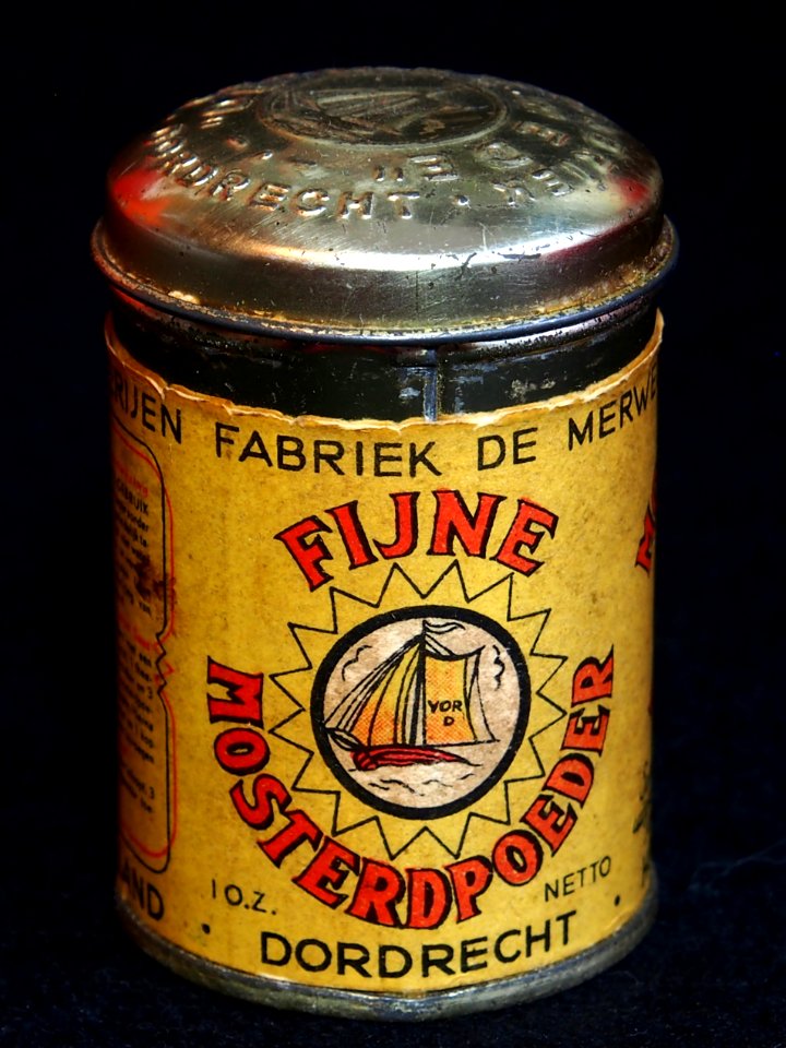 AJ vd Ree en Zonen Mosterd poeder blikje, foto5
