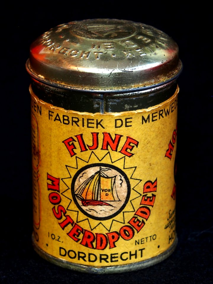 AJ vd Ree en Zonen Mosterd poeder blikje, foto6