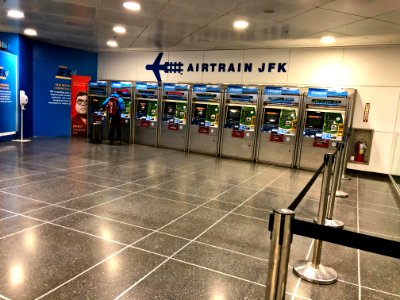 Airtrain JFK ticket machines at Jamaica Station