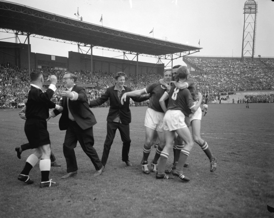 Ajax tegen Feyenoord 5-1, Ajax kampioen, Bestanddeelnr 911-2819