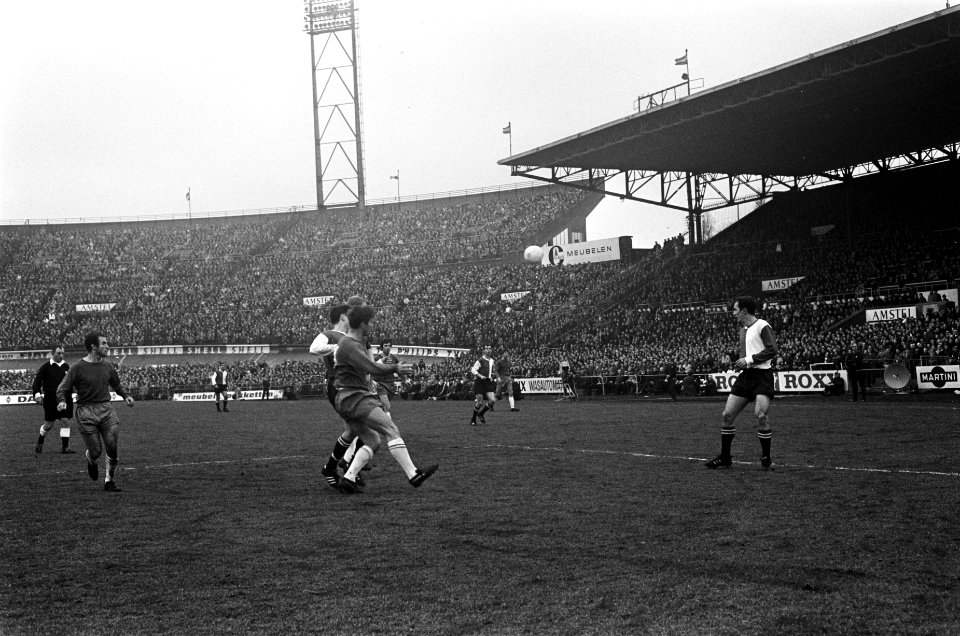 Ajax tegen Feyenoord 1-0. Spelmomenten, Bestanddeelnr 921-1545