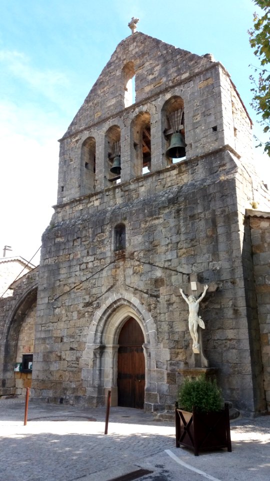 Ailhon - Église Saint-André - Façade