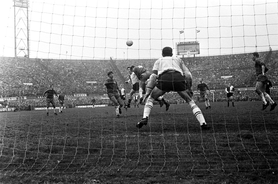 Ajax tegen Feyenoord 1-0. Spelmomenten, Bestanddeelnr 921-1543