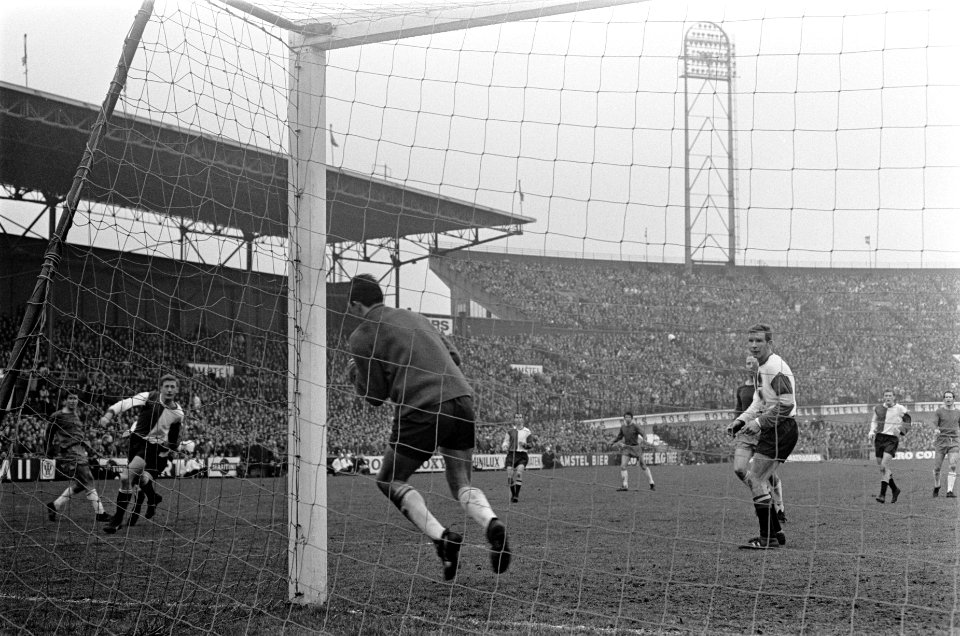 Ajax tegen Feyenoord 1-0. Spelmomenten, Bestanddeelnr 921-1544