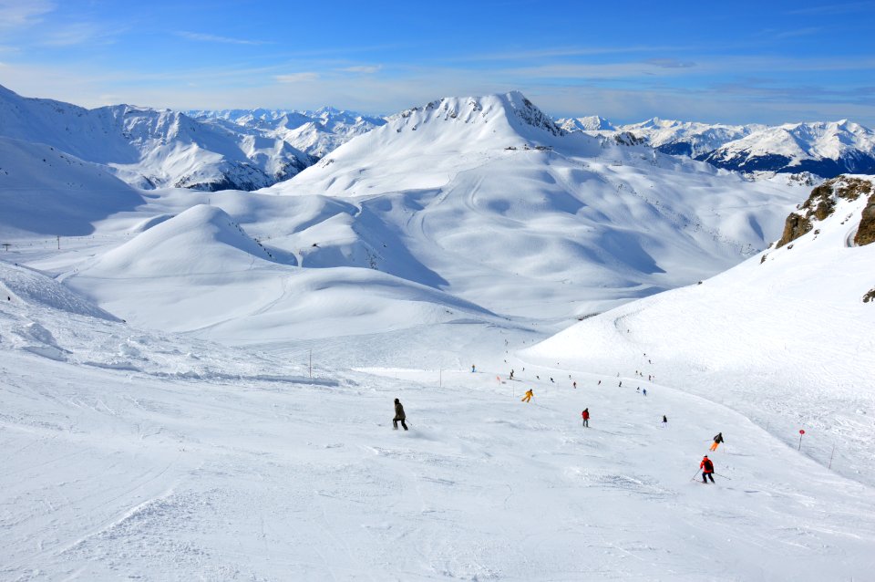 Aiguille Grive seen from the Arandelières 1 piste