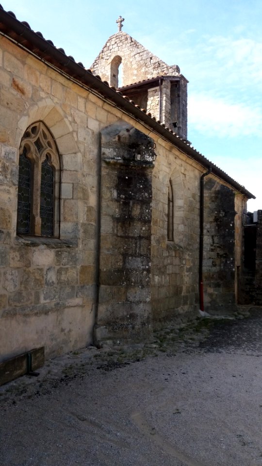 Ailhon - Église Saint-André - Face nord et clocher