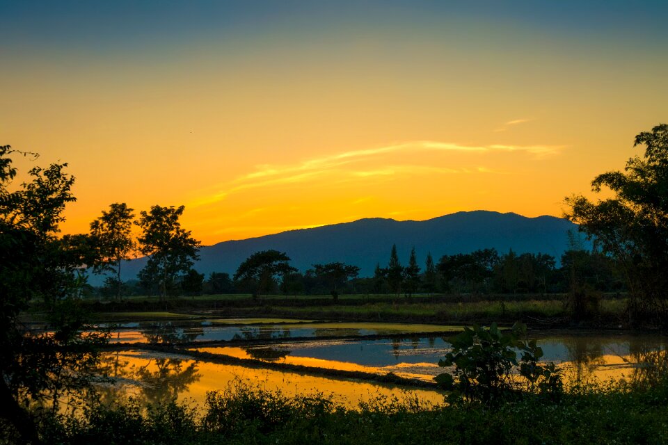 Landscape sky sundown