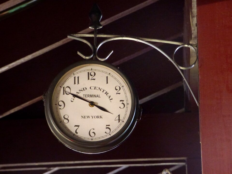 Clock railway station time