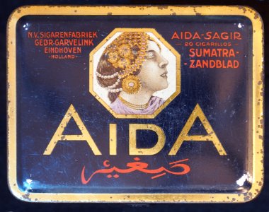 AIDA-SAGIR Sumatra Zandblad sigarenblikje