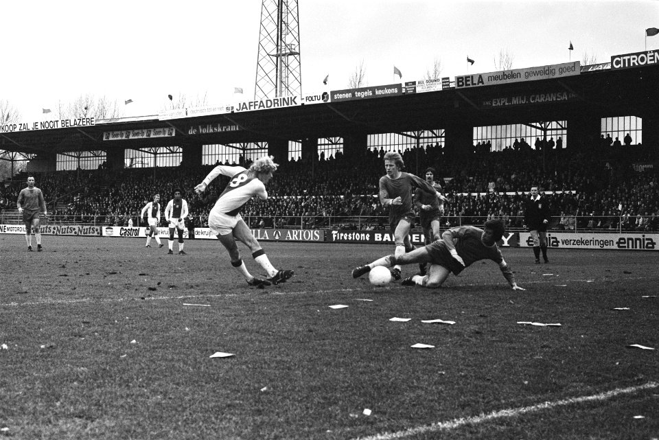 Ajax tegen FC Den Haag 2-1 Geels scoort, Bestanddeelnr 929-0148