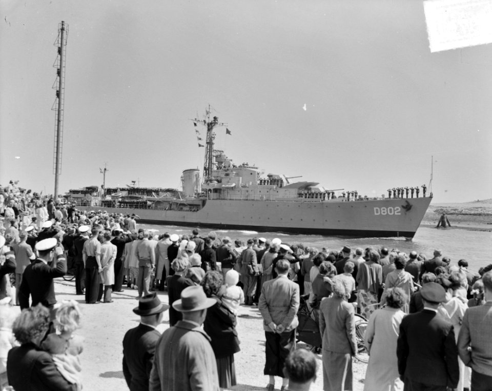 Aankomst Hr. Ms. Evertsen te Den Helder, Bestanddeelnr 904-5970