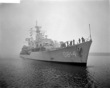 Aankomst Hr Ms Jagers Limburg en Groningen te Nieuwdiep, aankomst jager Li, Bestanddeelnr 911-8932