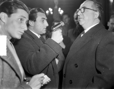 Aankomst Italiaanse minister-president, Giuseppe Pella, in Nederland, Bestanddeelnr 906-1287