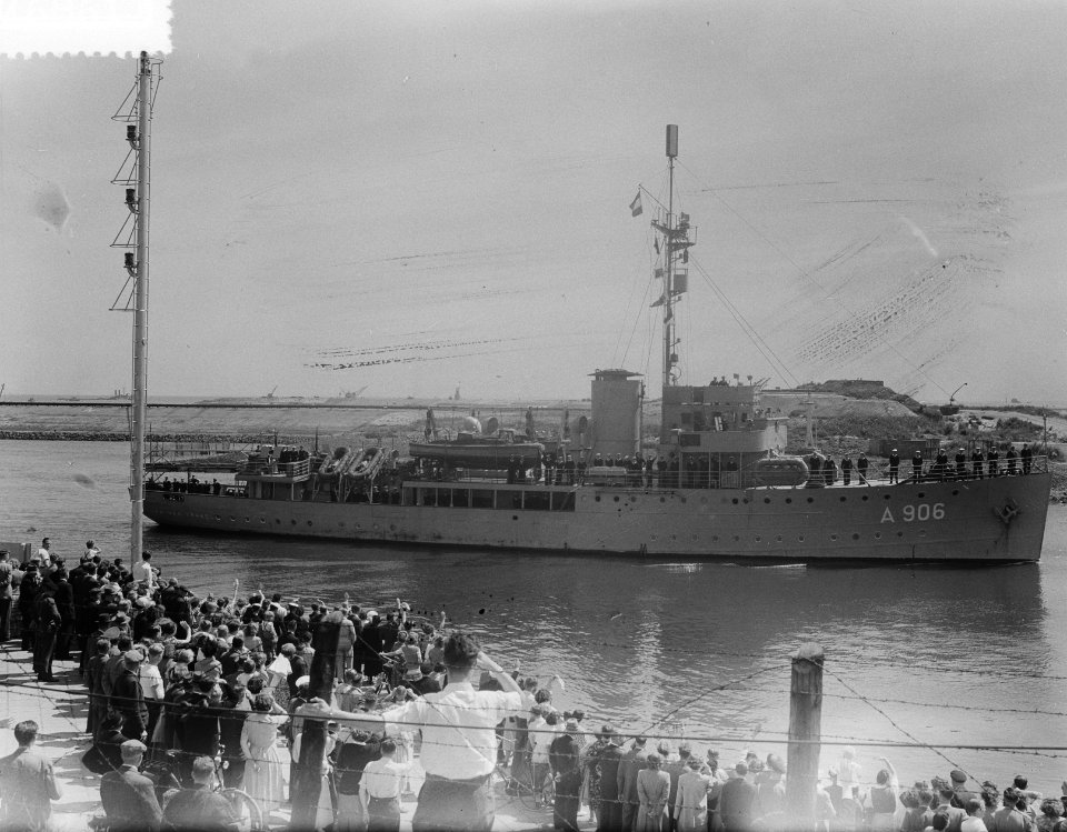 Aankomst Hr. Ms. Jan van Brakel Den Helder, Bestanddeelnr 904-6861