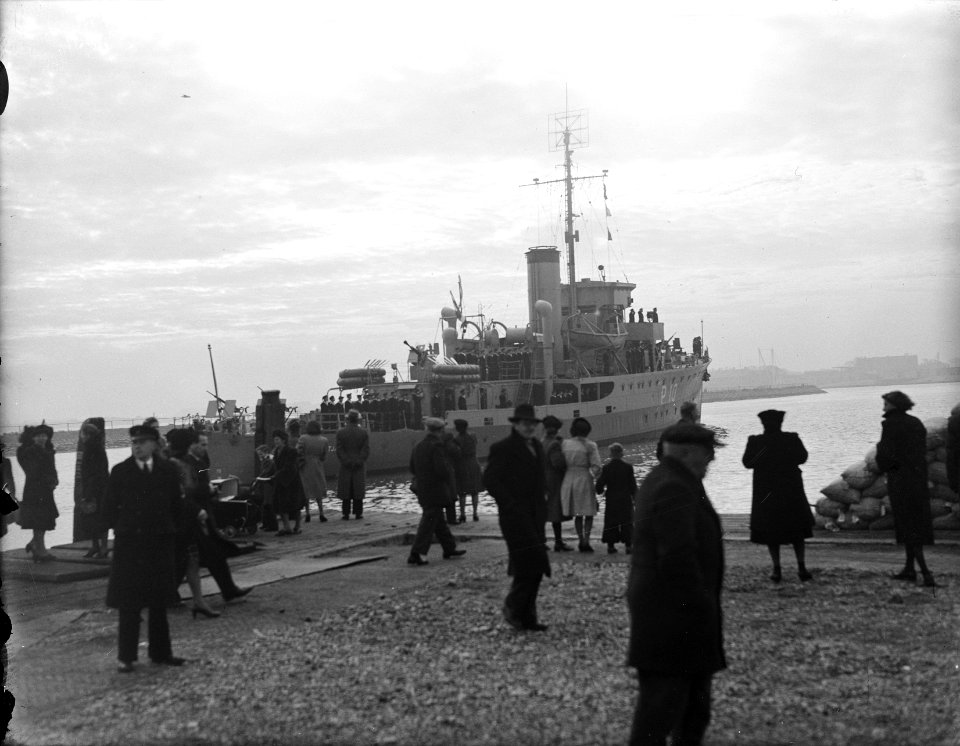 Aankomst Hr. Ms. korvet Batjan op het Nieuwediep bij Den Helder, Bestanddeelnr 902-4562