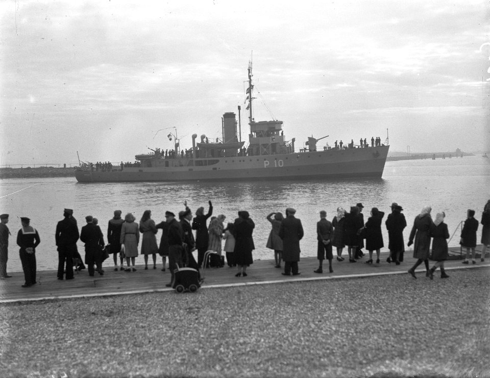 Aankomst Hr. Ms. korvet Batjan (P10) op het Nieuwediep bij Den Helder, Bestanddeelnr 902-4559