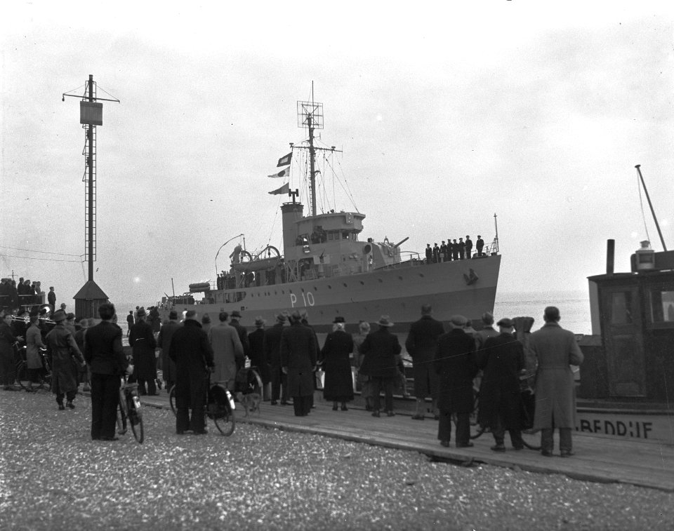 Aankomst Hr. Ms. korvet Batjan op het Nieuwediep bij Den Helder, Bestanddeelnr 902-4561