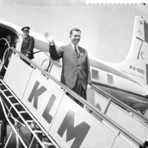 Aankomst Harry Morgan op Schiphol, Bestanddeelnr 934-6225
