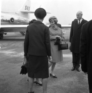 Aankomst Grieks Koningspaar, prinses Christina (Zweden), Bestanddeelnr 919-1338