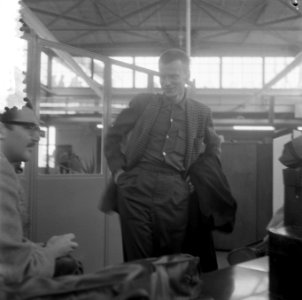 Aankomst Gerry Mulligan op Schiphol, Bestanddeelnr 908-6011