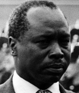 Aankomst van de Kenyase President Arap Moi op Schiphol Arap Moi met premier van, Bestanddeelnr 930-3181 (cropped)