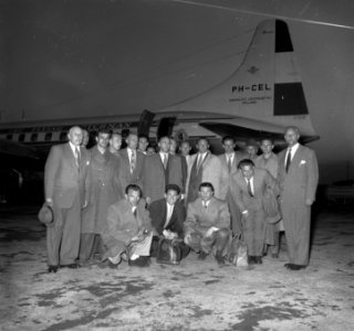 Aankomst Hongaarse voetballer Schiphol, Bestanddeelnr 906-4622