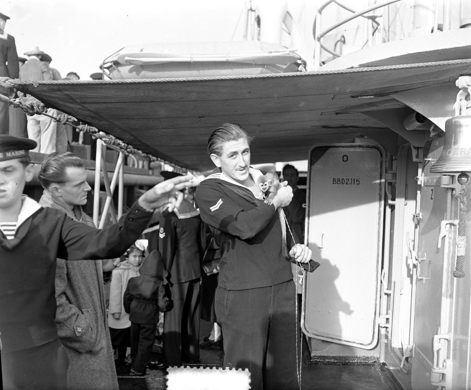 Aankomst Hms fregat Cerden in Den Haag, Bestanddeelnr 906-1196