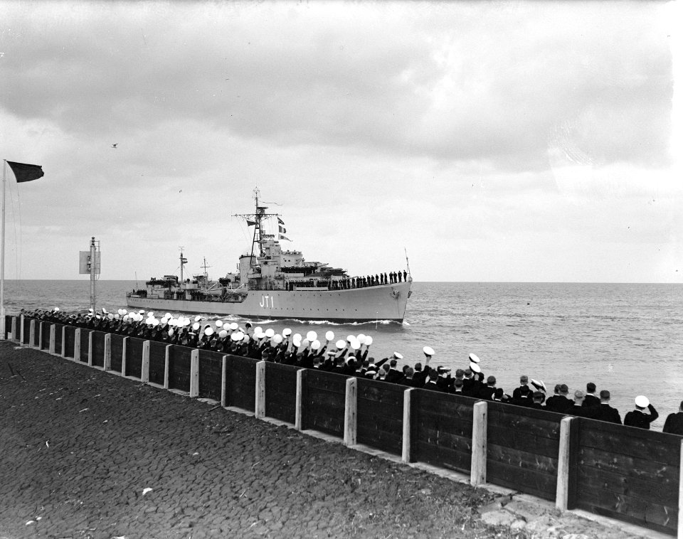 Aankomst Hr. Ms. Banckert te Den Helder, Bestanddeelnr 903-0115