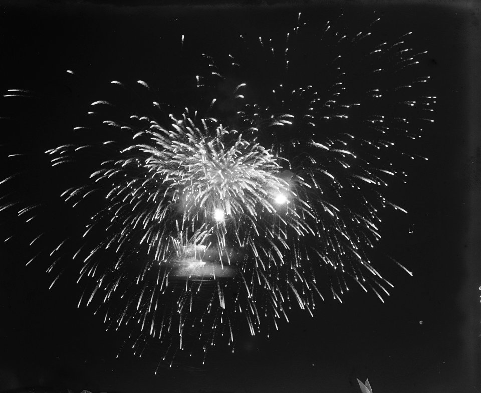 Aankomst Noordam. Vuurwerk, Bestanddeelnr 902-7096