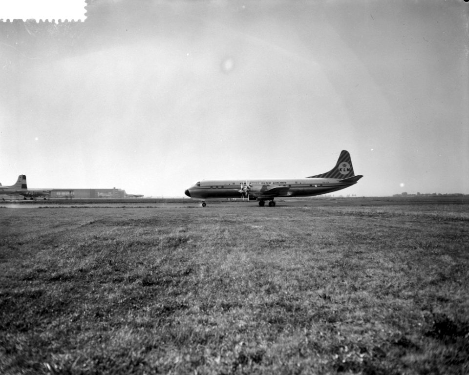Aankomst eerste Lockheed Electro op Schiphol, Bestanddeelnr 910-7109