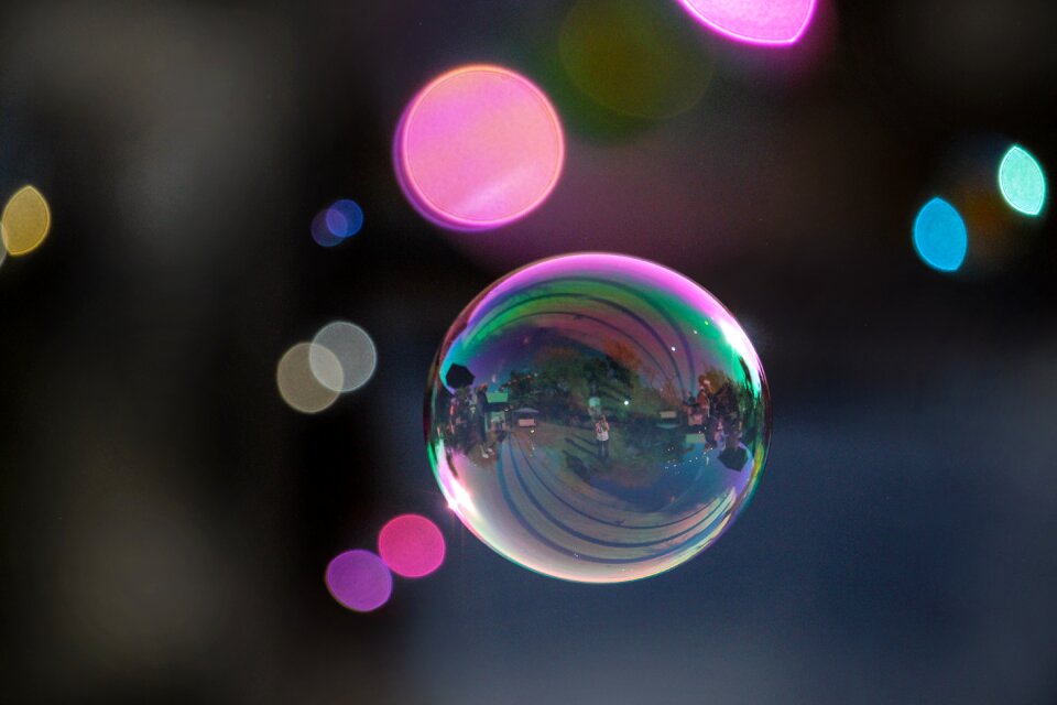 Round rainbow pink