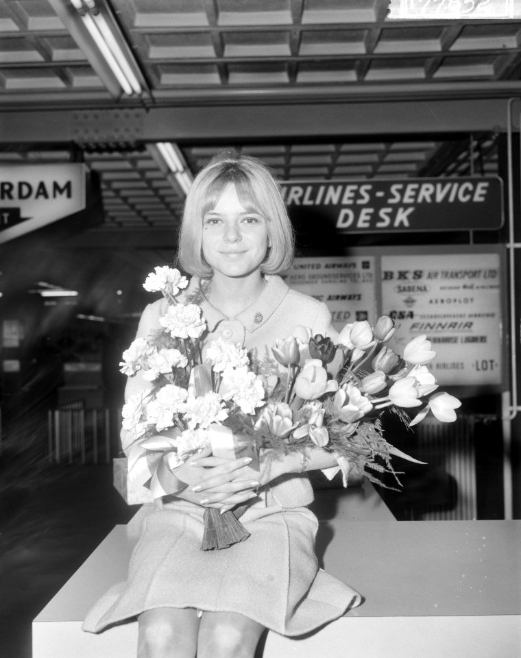Aankomst France Gall op Schiphol, Bestanddeelnr 917-7832