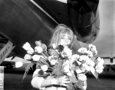 Aankomst France Gall op Schiphol, Bestanddeelnr 917-7831