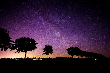 Shadow silhouette night sky