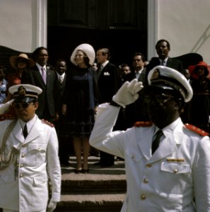 Aankomst Prinses Beatrix en Prins Claus in Paramaribo en verblijf, Prinses Beatr, Bestanddeelnr 254-9734