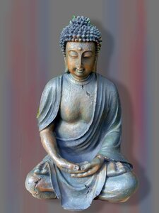 Stone figure art photoshop