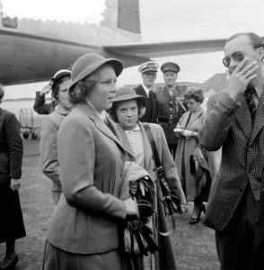 Aankomst Prinses Beatrix en Prinses Irene op Schiphol uit USA en Canada, Bestanddeelnr 905-9208