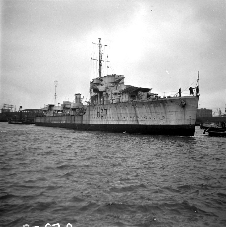 Aankomst torpedobootjager Garland, Bestanddeelnr 902-5352