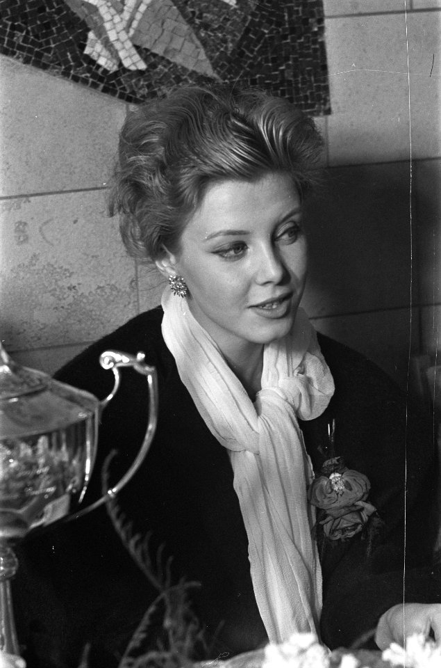 Aankomst van Corine Rottschäfer (miss World 1959) op Schiphol, Bestanddeelnr 910-8188