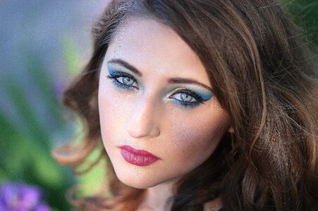 Portrait blue eyes beauty