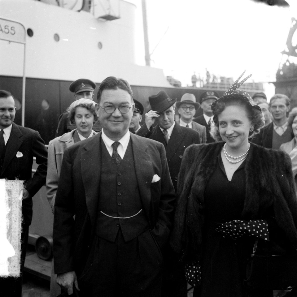 Aankomst van Margaret Truman, zangeres en dochter van de Amerikaanse president, , Bestanddeelnr 904-6150