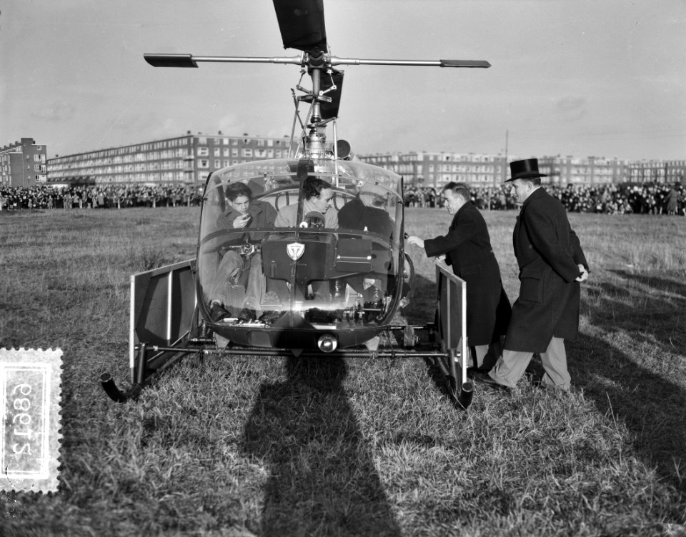 Aankomst van Sint Nicolaas per helicopter Amsterdam Zuid, Bestanddeelnr 906-8612