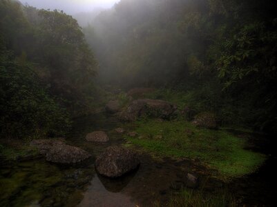 Trail hiking island