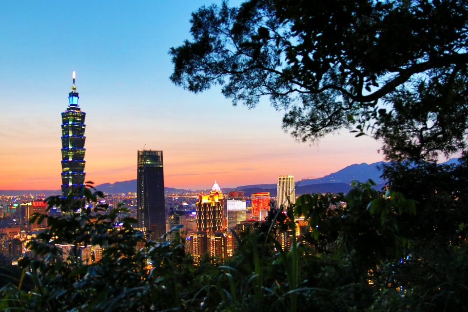 Taipei 101 taipei elephant mountain xiangshan 101