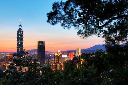 Taipei 101 taipei elephant mountain xiangshan 101