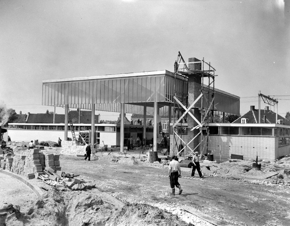 Aanbouw Station Sloterdijk. Buitenaanzicht, Bestanddeelnr 934-5903