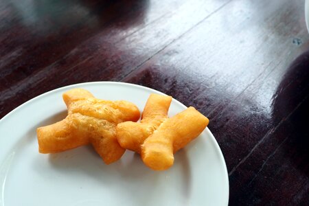 White plate sweets fry